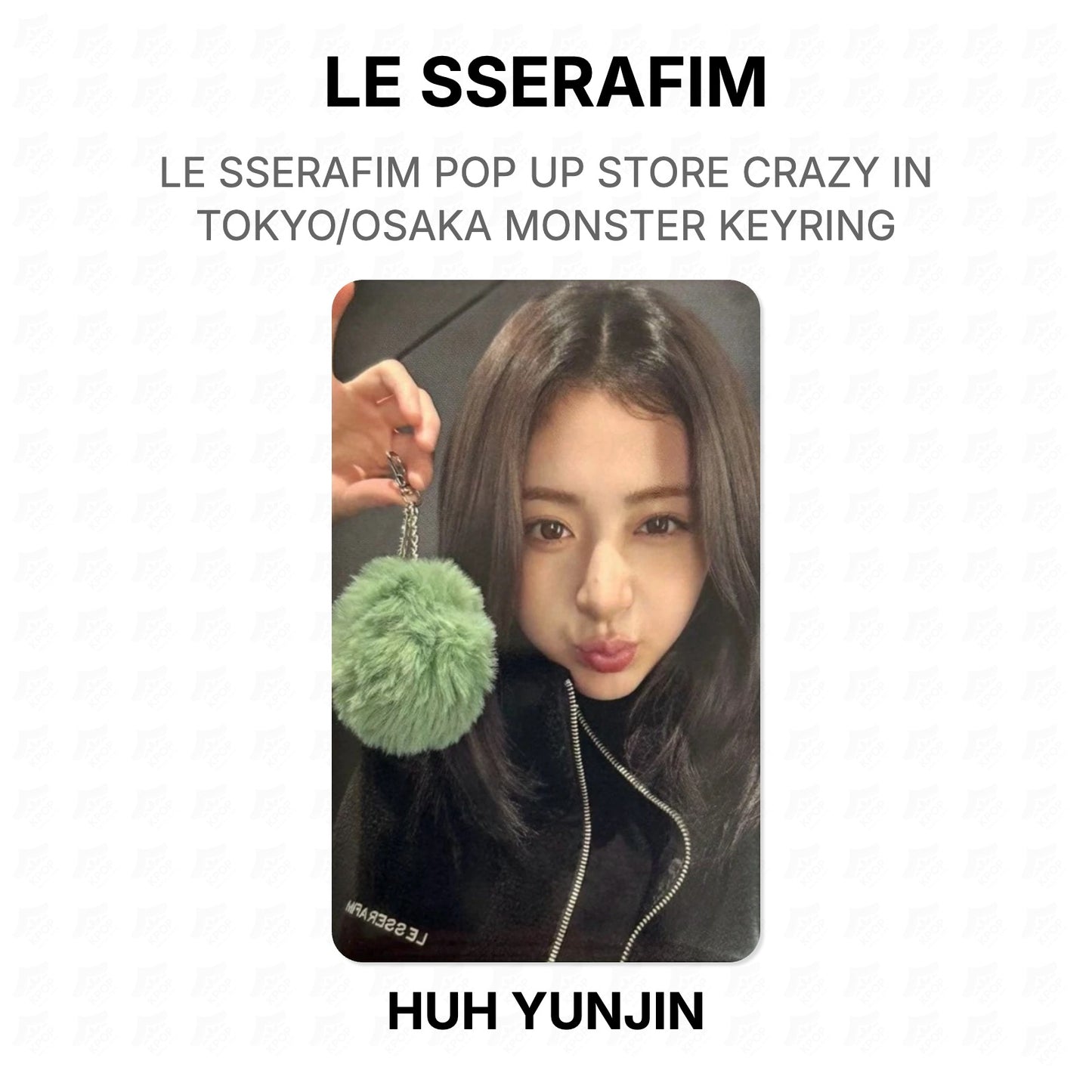 LE SSERAFIM POP UP STORE CRAZY IN TOKYO/OSAKA MONSTER KEYRING Official Photocard