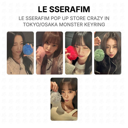 LE SSERAFIM POP UP STORE CRAZY IN TOKYO/OSAKA MONSTER KEYRING Official Photocard