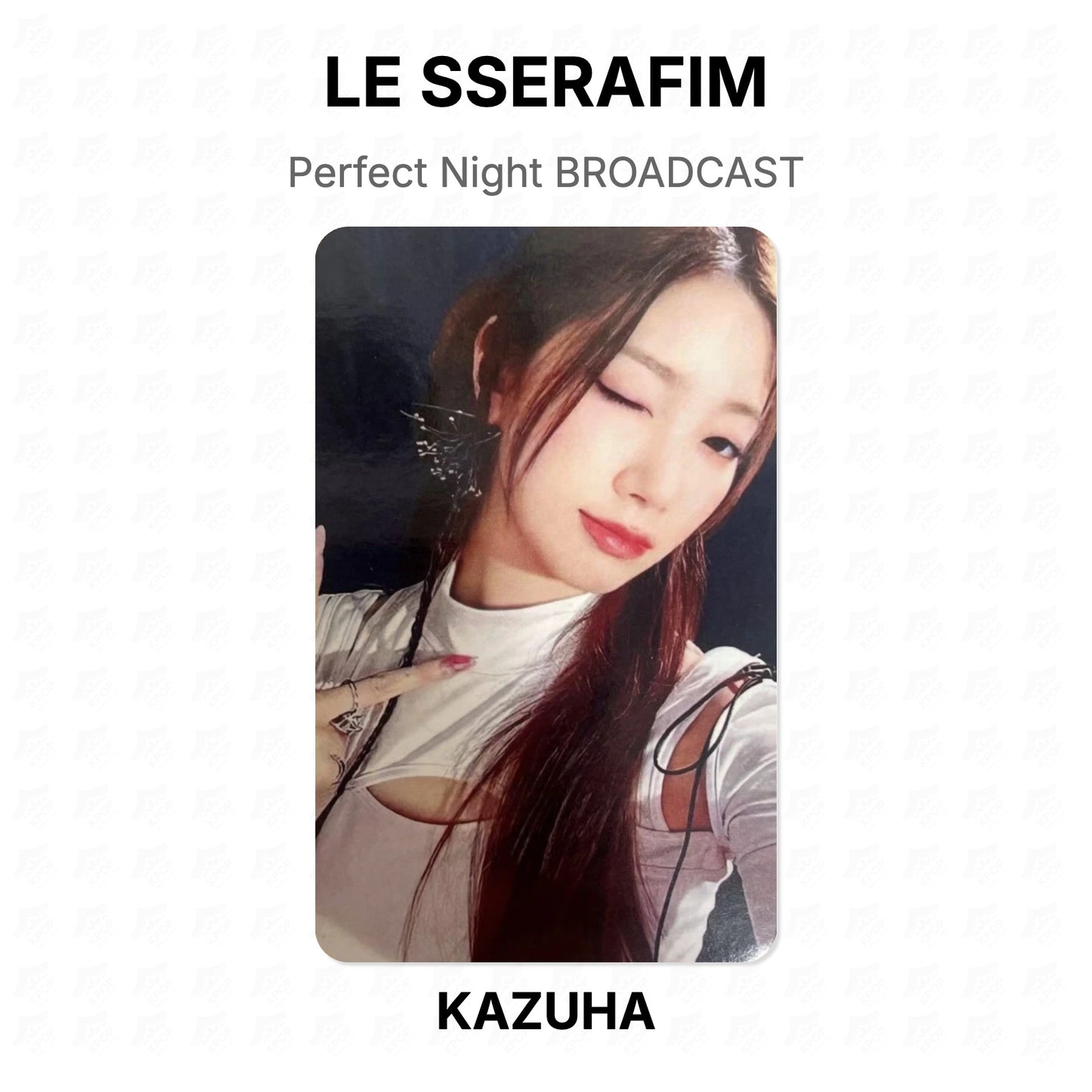 LE SSERAFIM Perfect Night BROADCAST Official Photocard