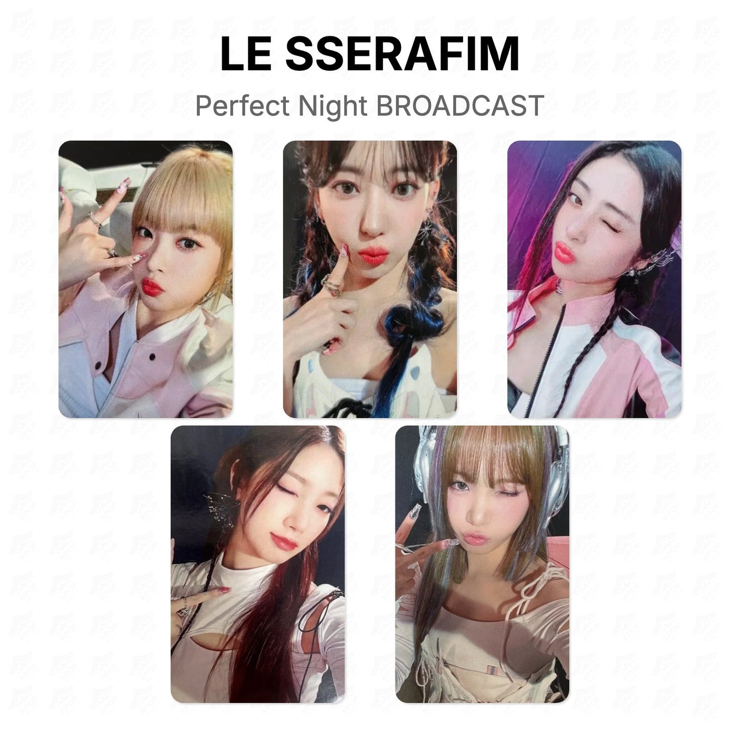 LE SSERAFIM Perfect Night BROADCAST Official Photocard
