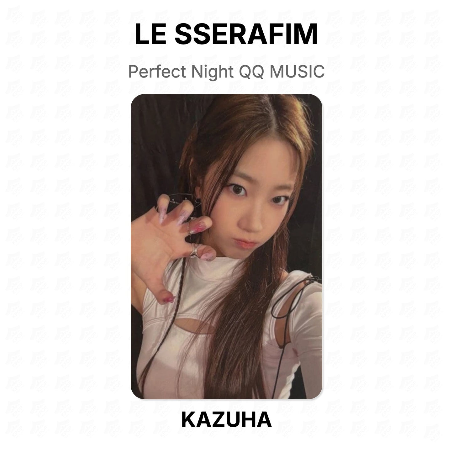LE SSERAFIM Perfect Night QQ MUSIC Official Photocard