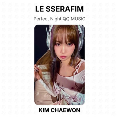 LE SSERAFIM Perfect Night QQ MUSIC Official Photocard