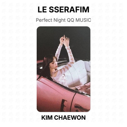 LE SSERAFIM Perfect Night QQ MUSIC Official Photocard