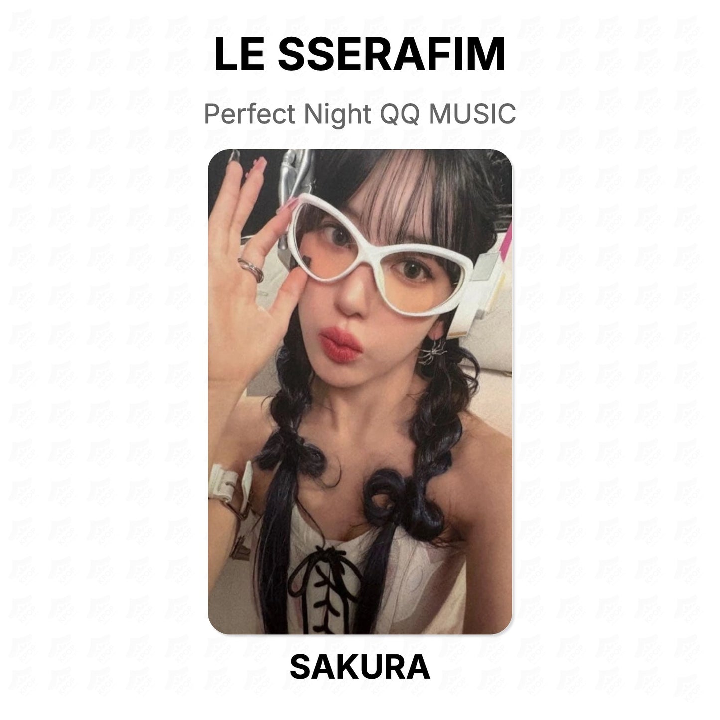 LE SSERAFIM Perfect Night QQ MUSIC Official Photocard
