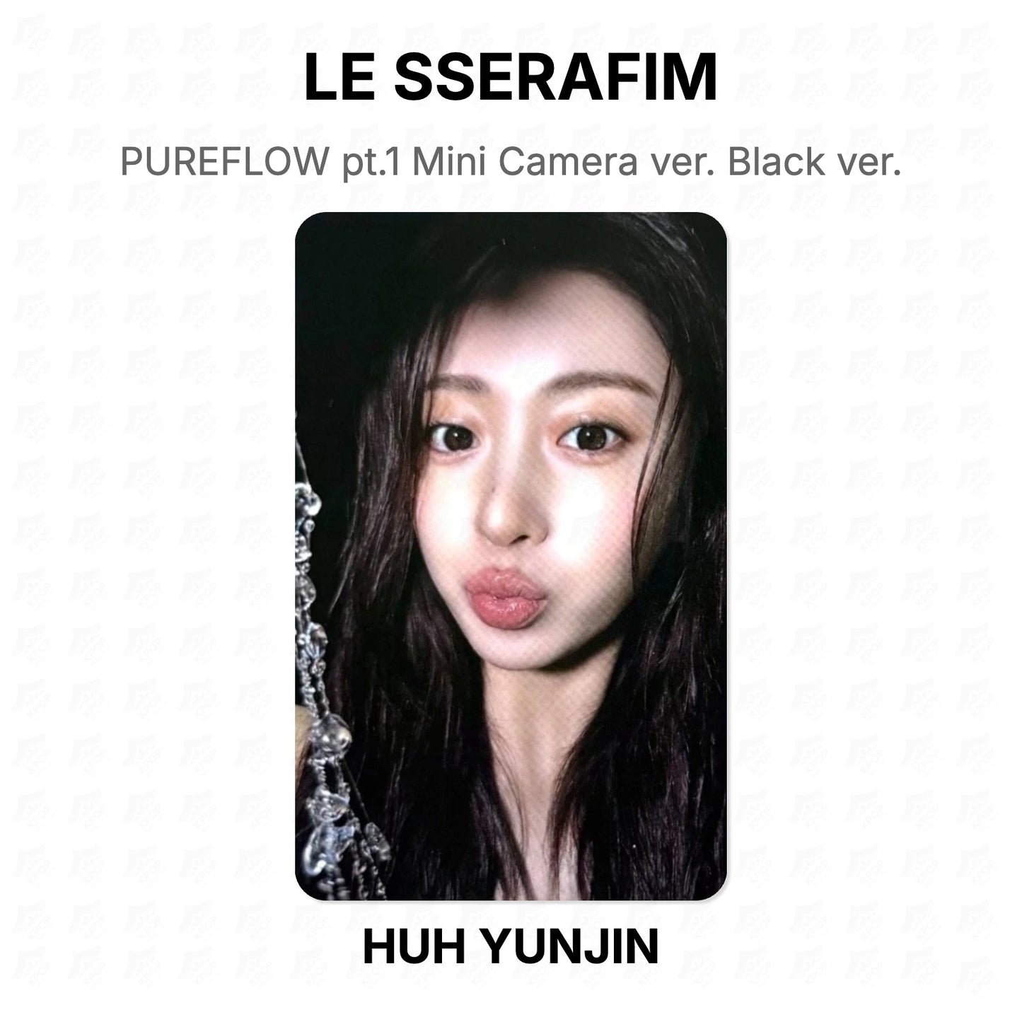 LE SSERAFIM PUREFLOW pt.1 Mini Camera ver. Black ver. Official Photocard