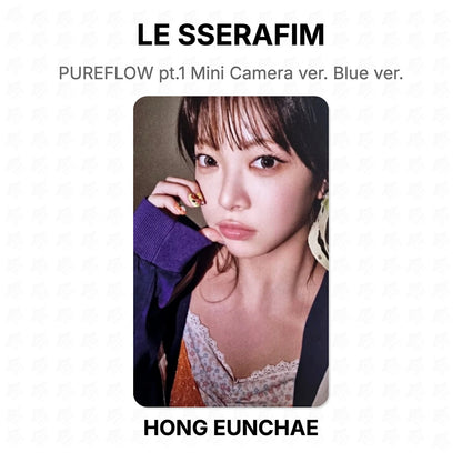LE SSERAFIM PUREFLOW pt.1 Mini Camera ver. Blue ver. Official Photocard