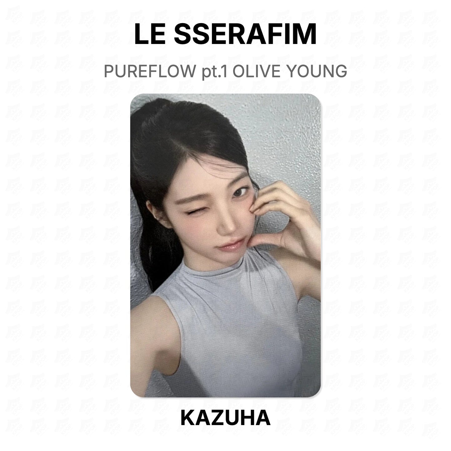 LE SSERAFIM PUREFLOW pt.1 OLIVE YOUNG Official Photocard