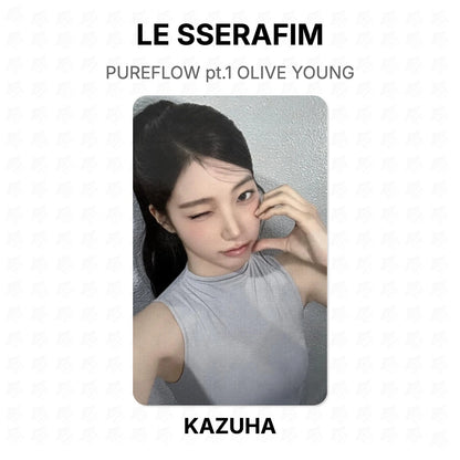 LE SSERAFIM PUREFLOW pt.1 OLIVE YOUNG Official Photocard