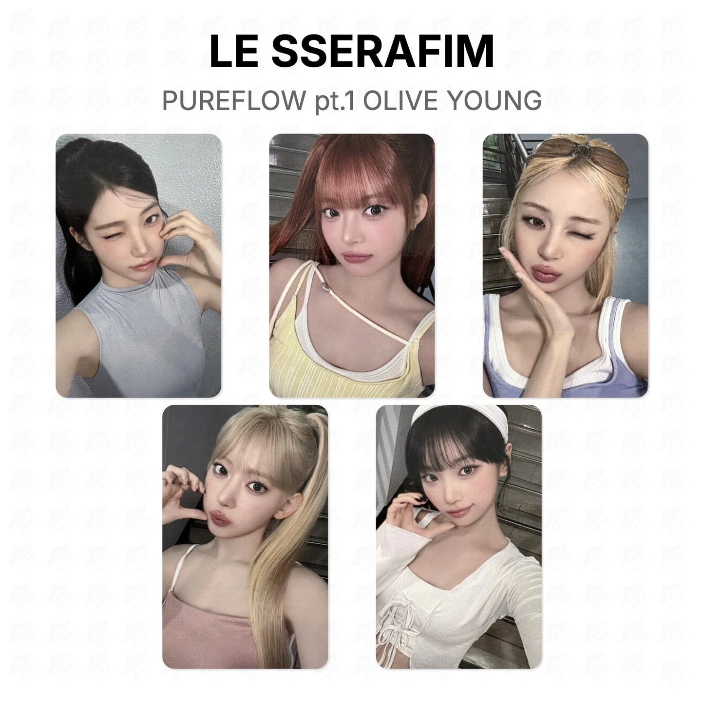 LE SSERAFIM PUREFLOW pt.1 OLIVE YOUNG Official Photocard
