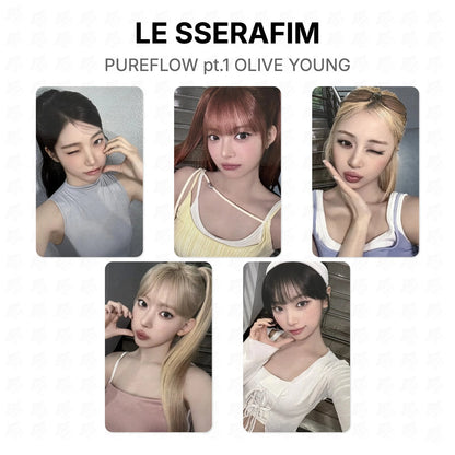 LE SSERAFIM PUREFLOW pt.1 OLIVE YOUNG Official Photocard