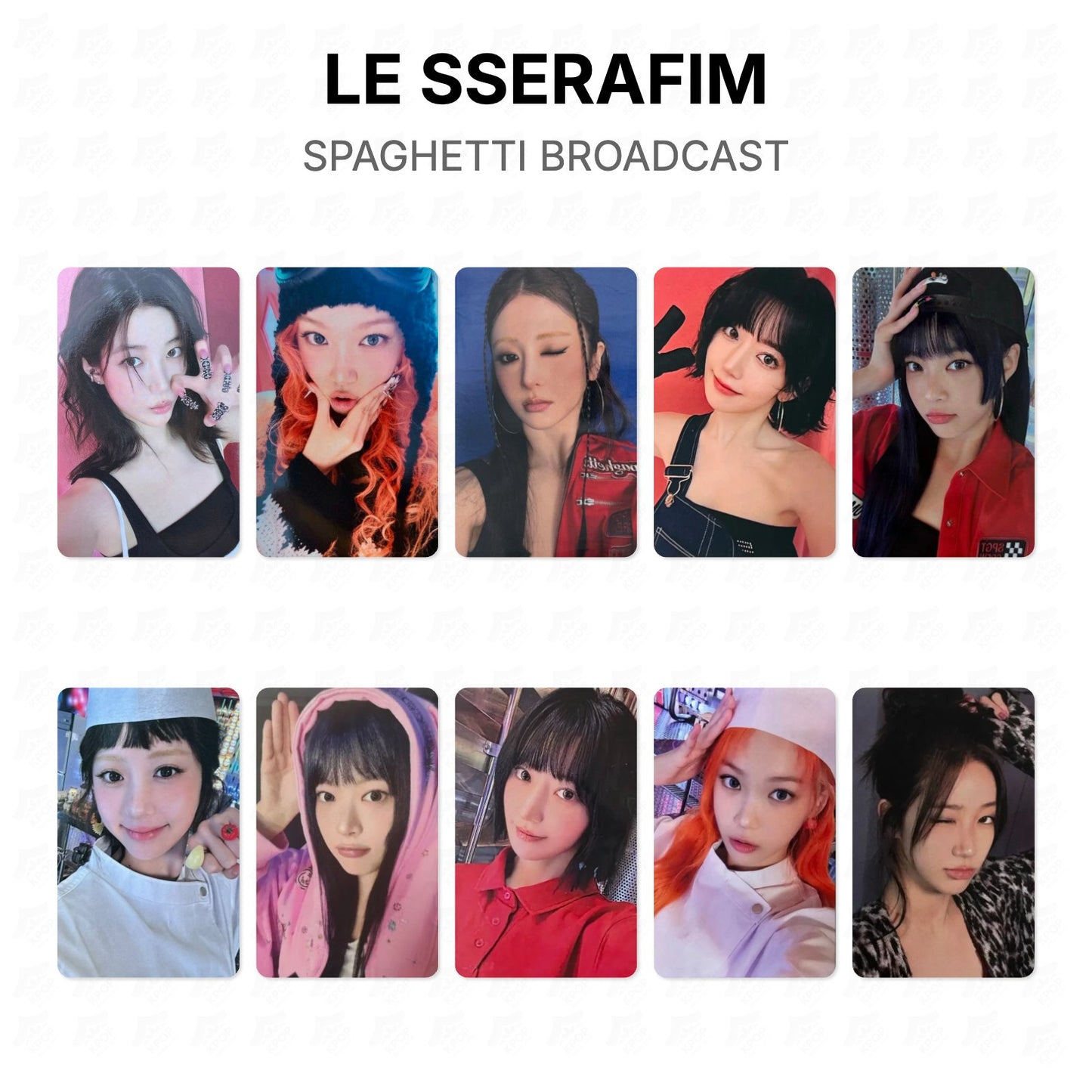LE SSERAFIM SPAGHETTI BROADCAST Official Photocard