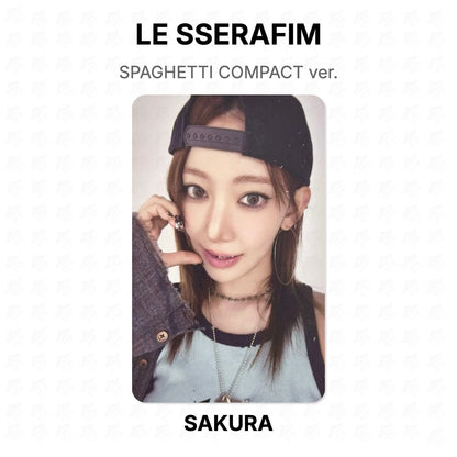 LE SSERAFIM SPAGHETTI COMPACT ver. Official Photocard