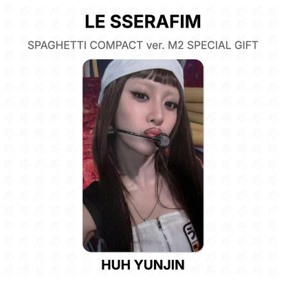 LE SSERAFIM SPAGHETTI COMPACT ver. M2 SPECIAL GIFT Official Photocard