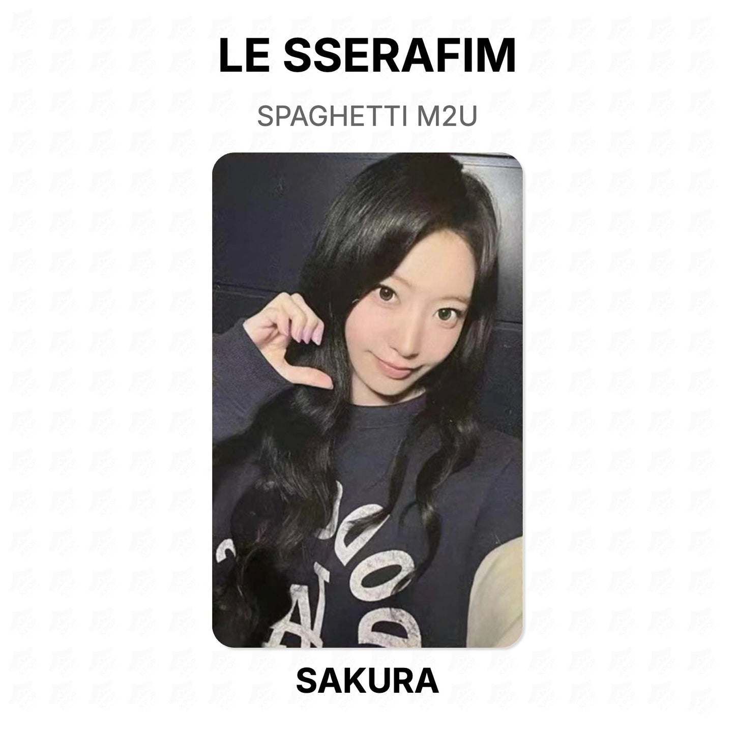 LE SSERAFIM SPAGHETTI M2U Official Photocard