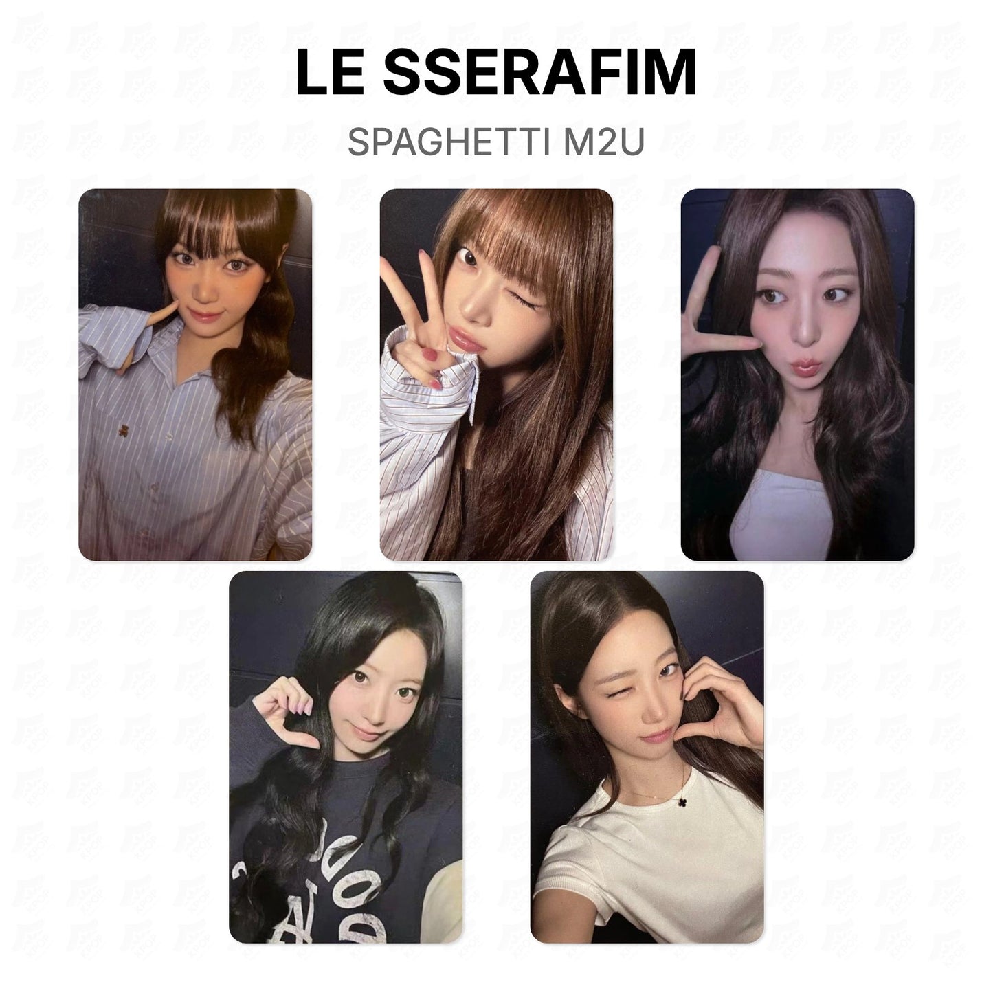 LE SSERAFIM SPAGHETTI M2U Official Photocard