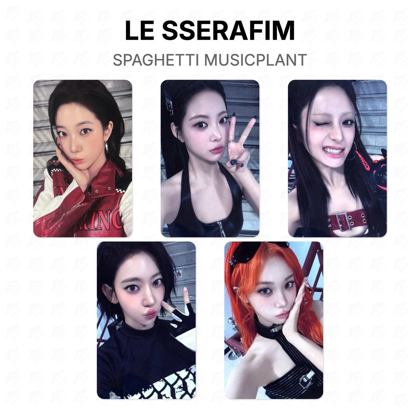 LE SSERAFIM SPAGHETTI MUSICPLANT Official Photocard