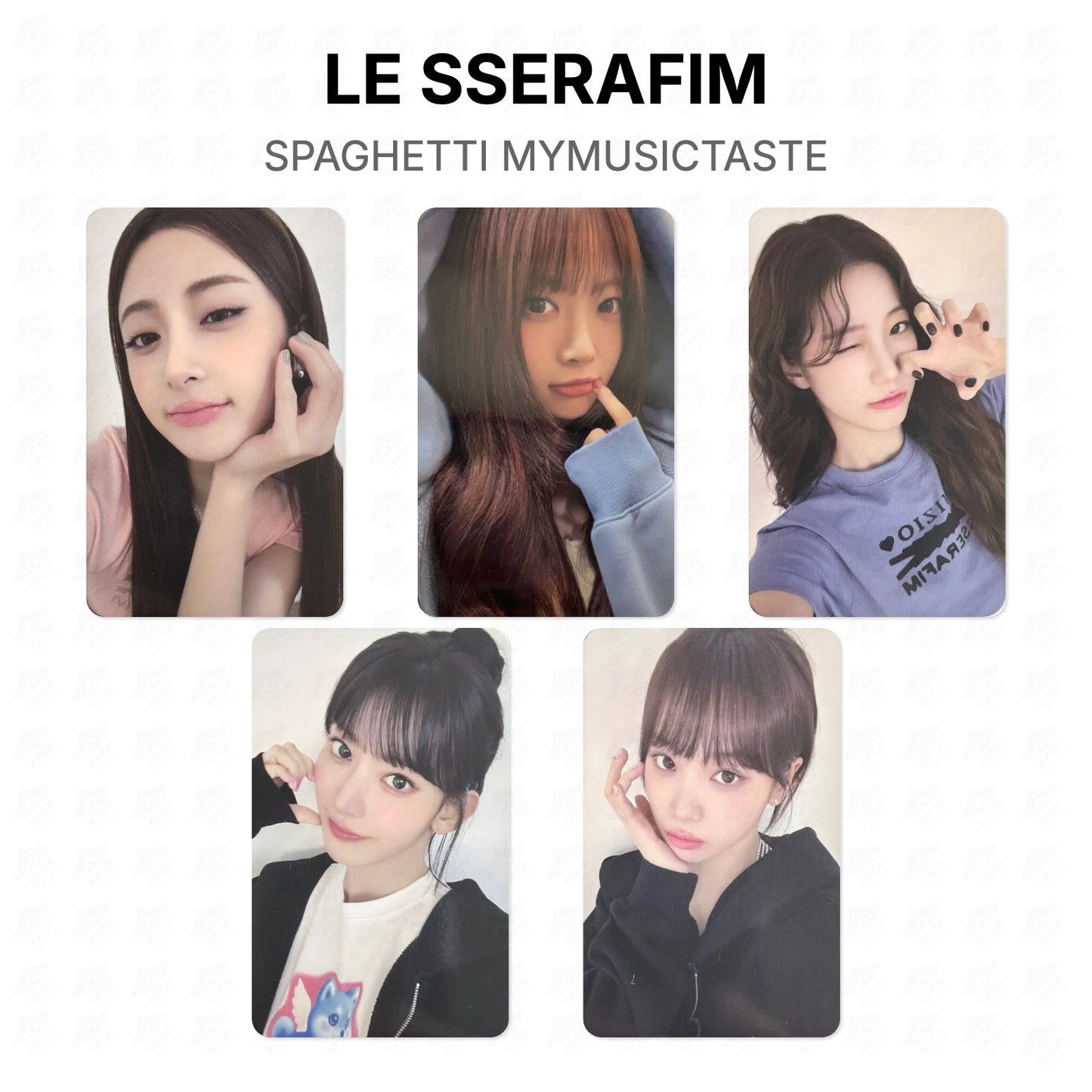 LE SSERAFIM SPAGHETTI MYMUSICTASTE Official Photocard