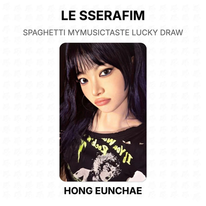 LE SSERAFIM SPAGHETTI MYMUSICTASTE LUCKY DRAW Official Photocard