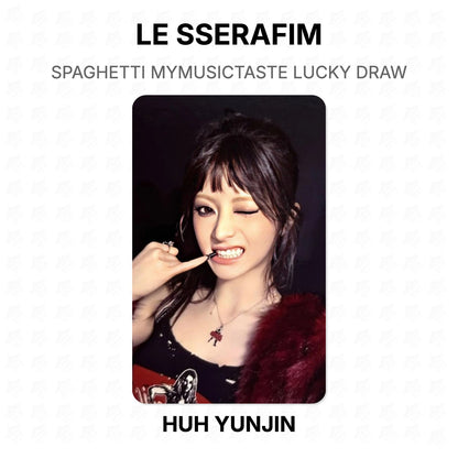 LE SSERAFIM SPAGHETTI MYMUSICTASTE LUCKY DRAW Official Photocard