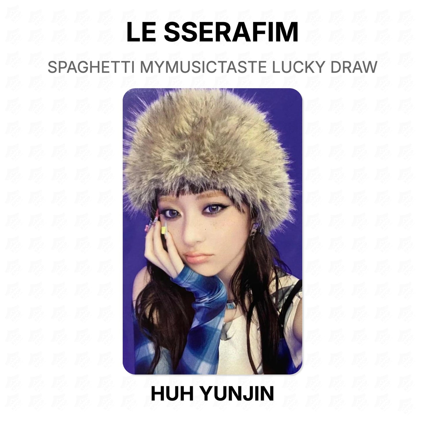 LE SSERAFIM SPAGHETTI MYMUSICTASTE LUCKY DRAW Official Photocard
