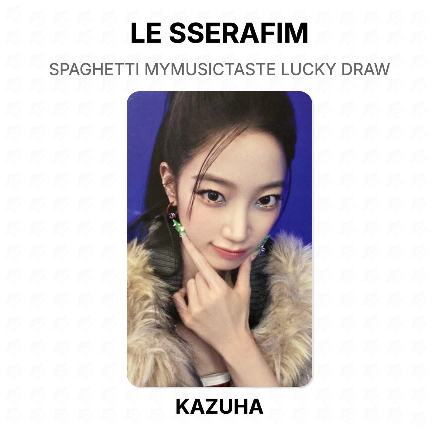 LE SSERAFIM SPAGHETTI MYMUSICTASTE LUCKY DRAW Official Photocard