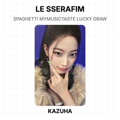 LE SSERAFIM SPAGHETTI MYMUSICTASTE LUCKY DRAW Official Photocard