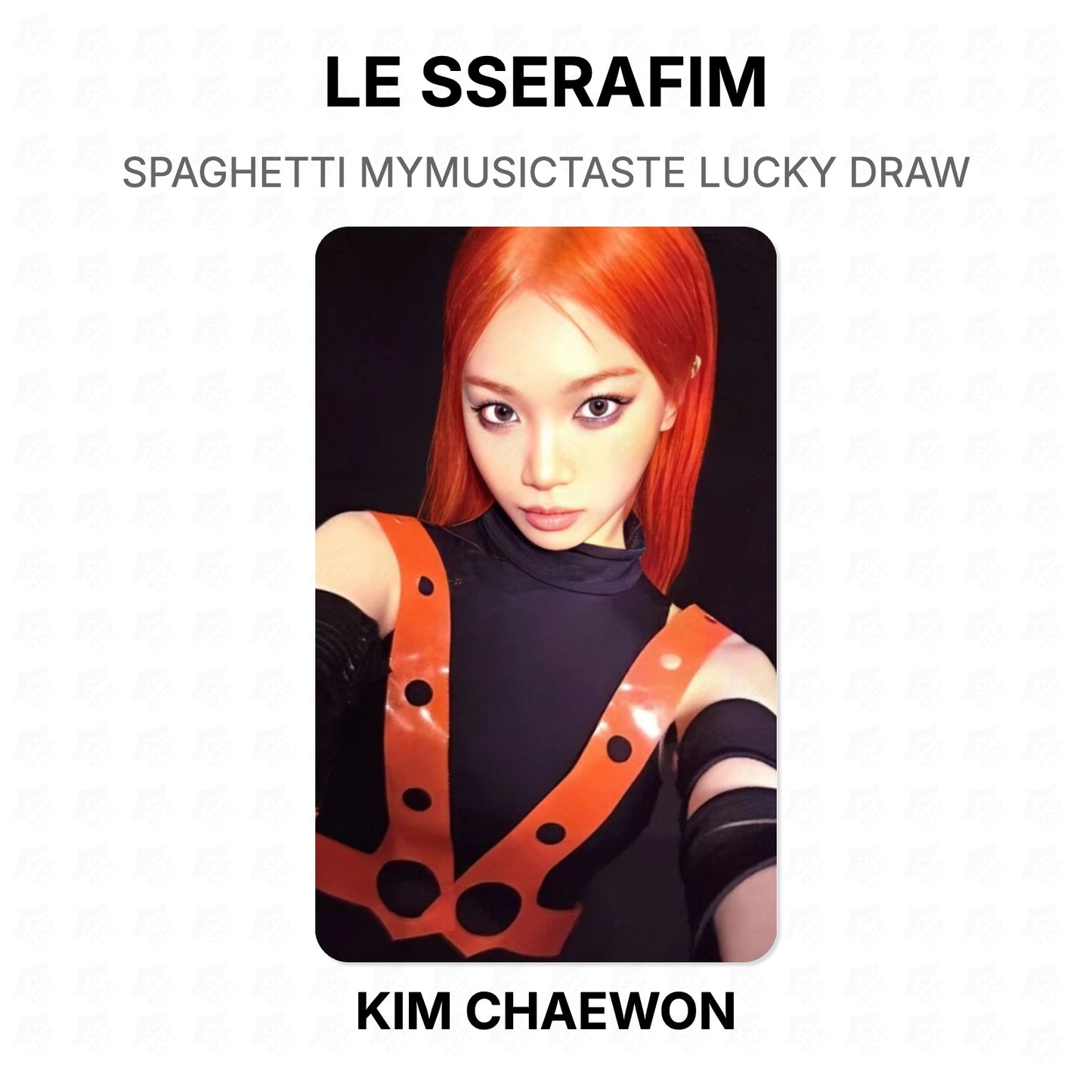 LE SSERAFIM SPAGHETTI MYMUSICTASTE LUCKY DRAW Official Photocard