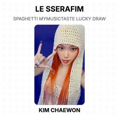 LE SSERAFIM SPAGHETTI MYMUSICTASTE LUCKY DRAW Official Photocard