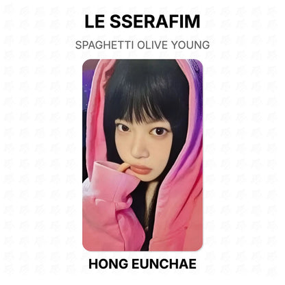LE SSERAFIM SPAGHETTI OLIVE YOUNG Official Photocard