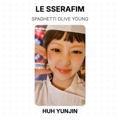 LE SSERAFIM SPAGHETTI OLIVE YOUNG Official Photocard
