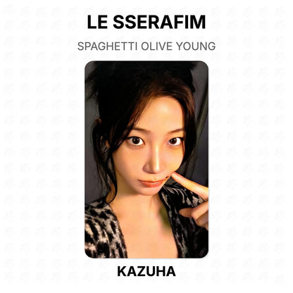 LE SSERAFIM SPAGHETTI OLIVE YOUNG Official Photocard