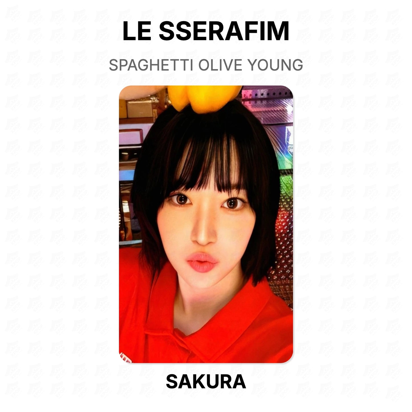 LE SSERAFIM SPAGHETTI OLIVE YOUNG Official Photocard