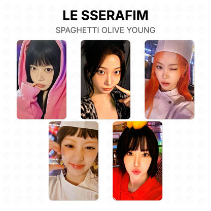 LE SSERAFIM SPAGHETTI OLIVE YOUNG Official Photocard