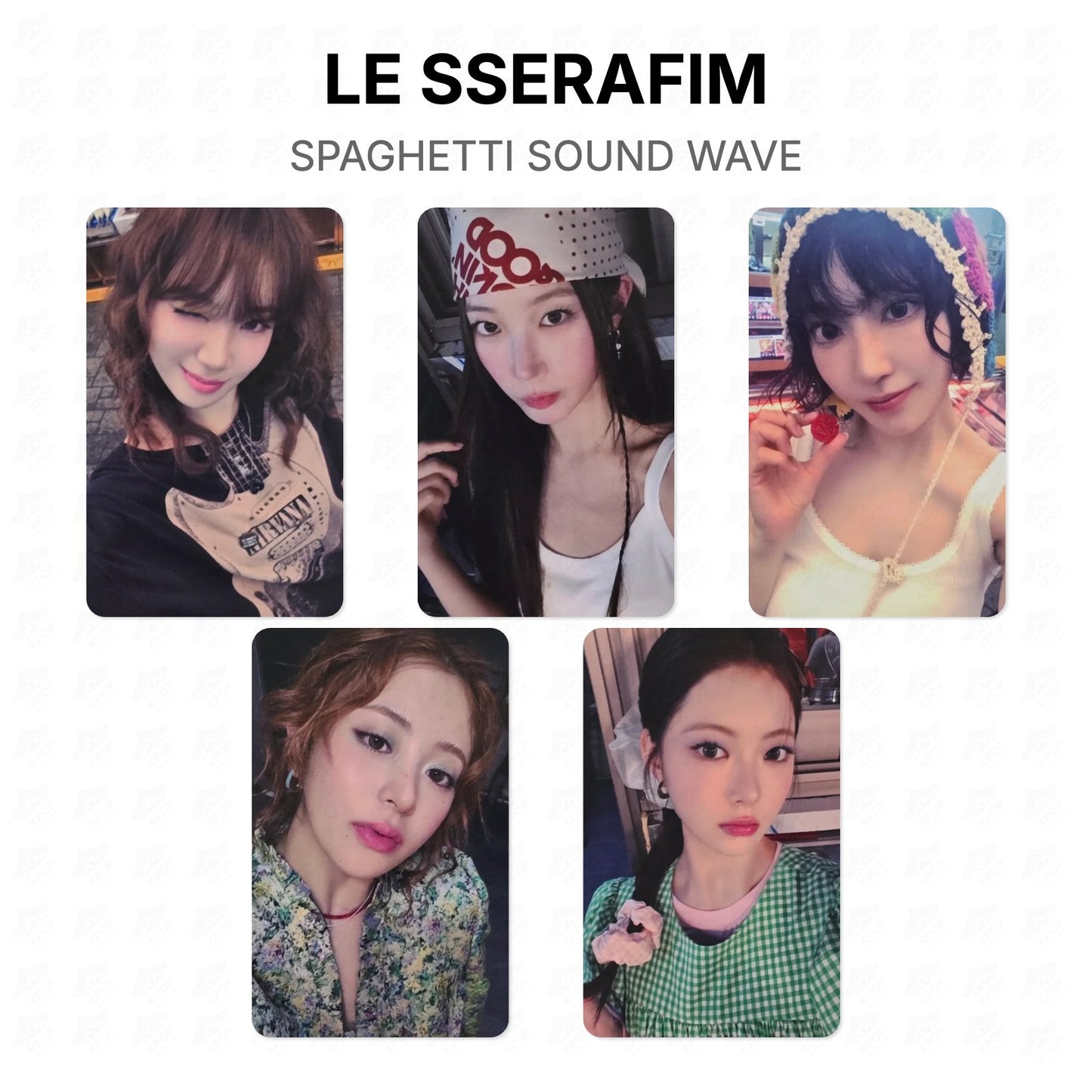 LE SSERAFIM SPAGHETTI SOUND WAVE Official Photocard