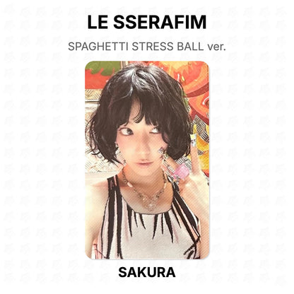 LE SSERAFIM SPAGHETTI STRESS BALL ver. Official Photocard