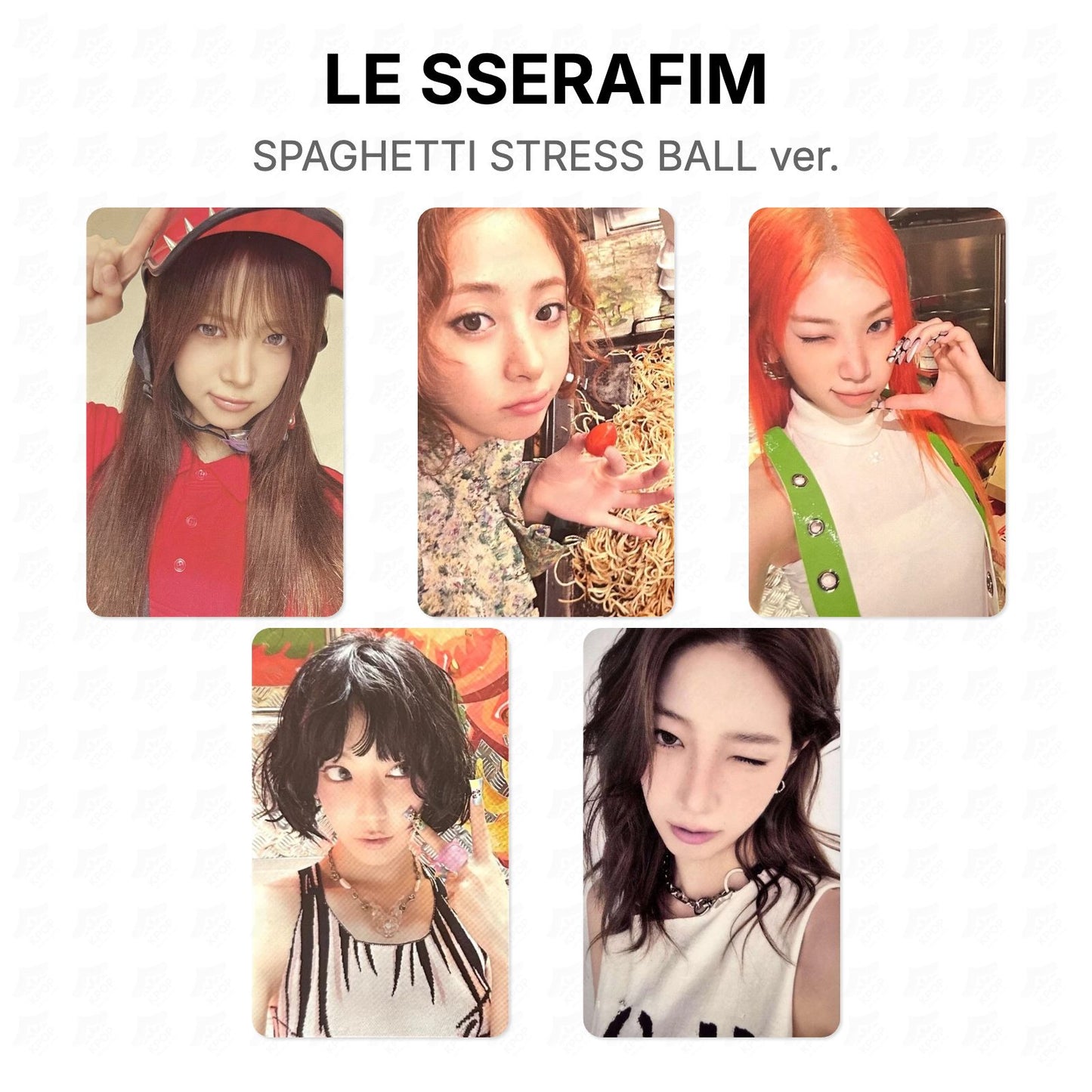 LE SSERAFIM SPAGHETTI STRESS BALL ver. Official Photocard