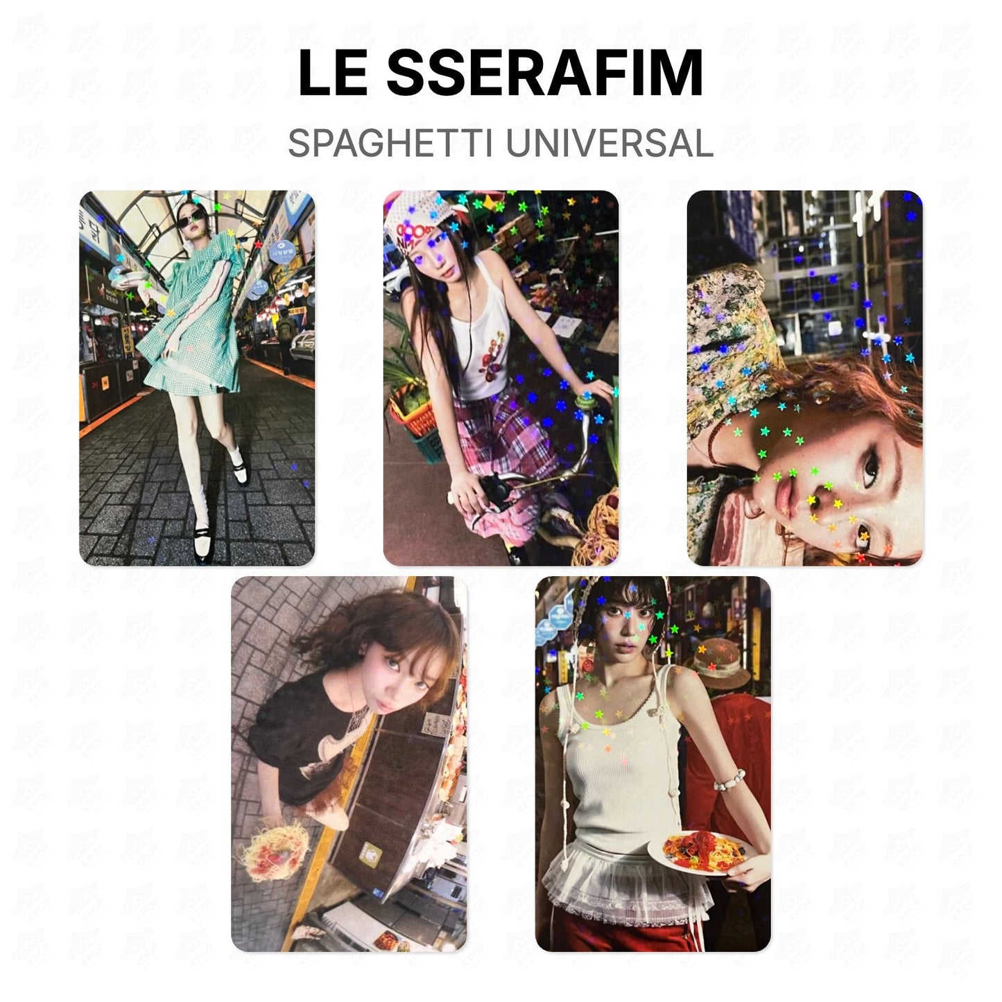 LE SSERAFIM SPAGHETTI UNIVERSAL Official Photocard