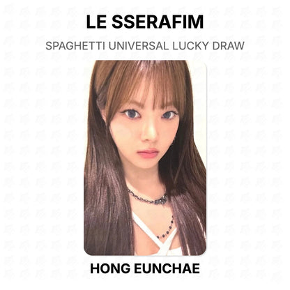 LE SSERAFIM SPAGHETTI UNIVERSAL LUCKY DRAW Official Photocard