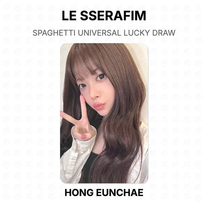 LE SSERAFIM SPAGHETTI UNIVERSAL LUCKY DRAW Official Photocard