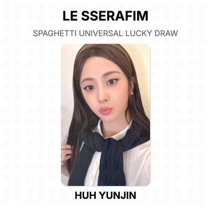 LE SSERAFIM SPAGHETTI UNIVERSAL LUCKY DRAW Official Photocard