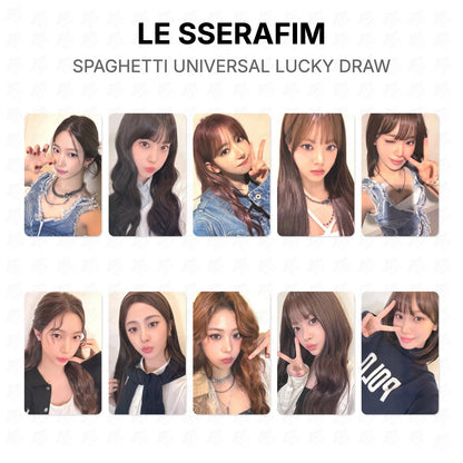 LE SSERAFIM SPAGHETTI UNIVERSAL LUCKY DRAW Official Photocard