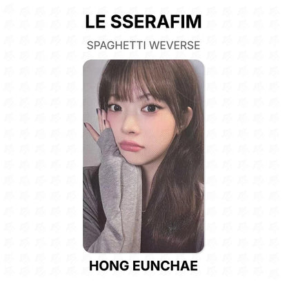 LE SSERAFIM SPAGHETTI WEVERSE Official Photocard