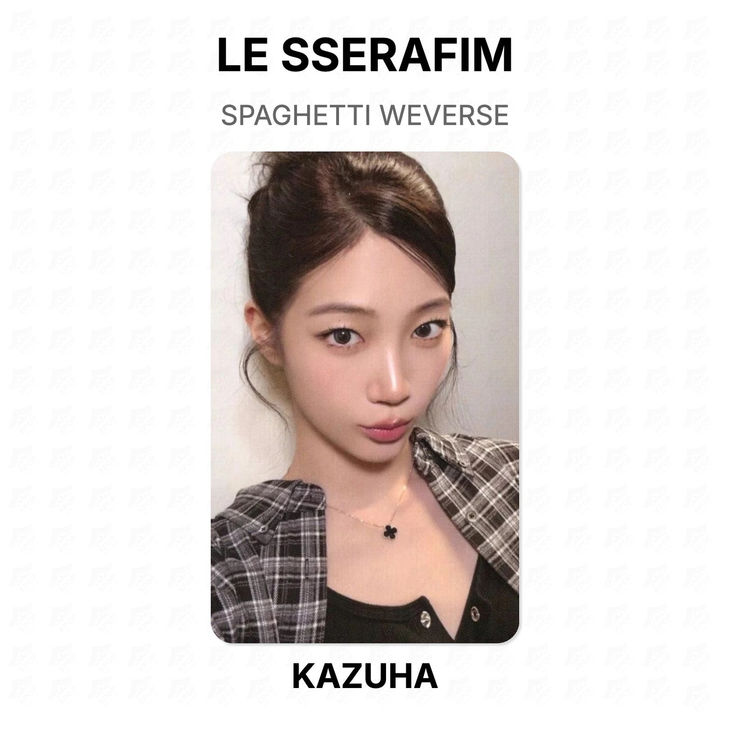LE SSERAFIM SPAGHETTI WEVERSE Official Photocard