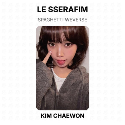 LE SSERAFIM SPAGHETTI WEVERSE Official Photocard