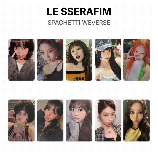 LE SSERAFIM SPAGHETTI WEVERSE Official Photocard