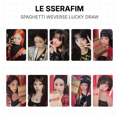 LE SSERAFIM SPAGHETTI WEVERSE LUCKY DRAW Official Photocard