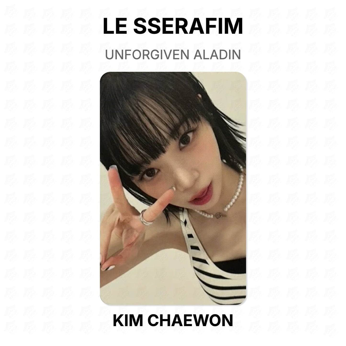 LE SSERAFIM UNFORGIVEN ALADIN Official Photocard