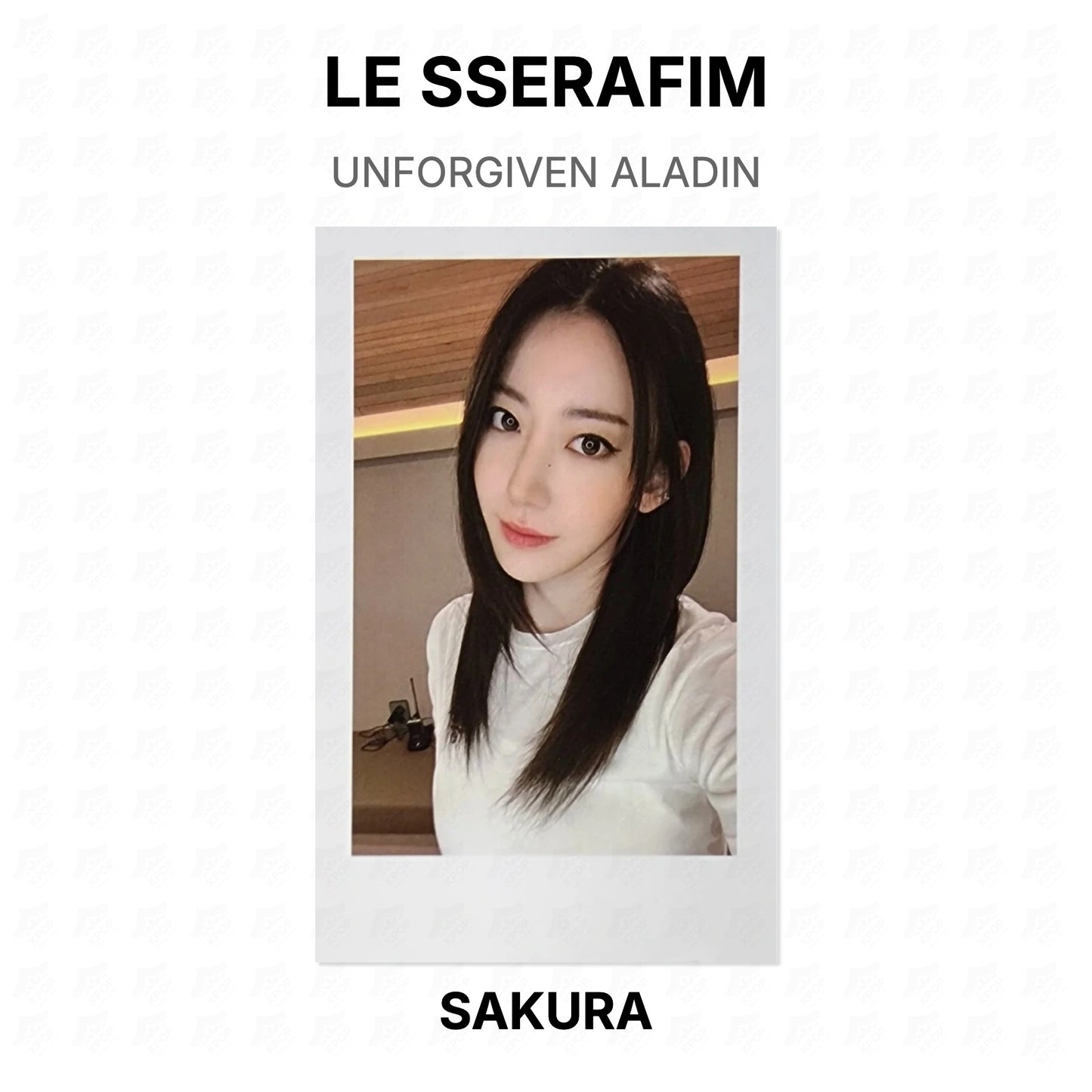 LE SSERAFIM UNFORGIVEN ALADIN Official Photocard