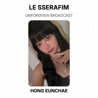 LE SSERAFIM UNFORGIVEN BROADCAST Official Photocard