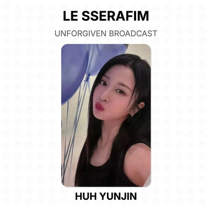 LE SSERAFIM UNFORGIVEN BROADCAST Official Photocard